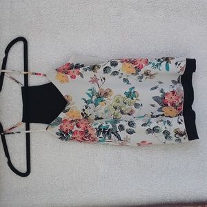 Floral sleeveless blouse